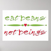 Eet bonen niet poster (Voorkant)
