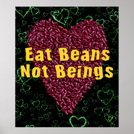 Eet bonen niet poster (Voorkant)