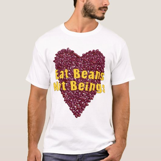Eet bonen niet t-shirt (Voorkant)