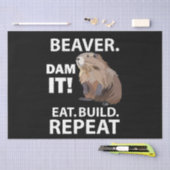 Eet Bouw Herhaal Grappige Bever Dier Tissuepapier (Craft)