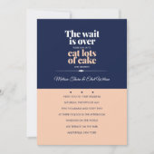 Eet Cake Lettertype Bruiloft Uitnodiging (Voorkant)