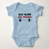 Eet cake Liftgewicht Romper (Voorkant)