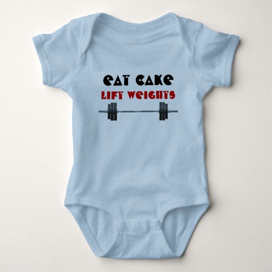 Eet cake Liftgewicht Romper (Voorkant)