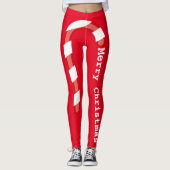 Eet Christmas Candy Cane Leggings (Voorkant)
