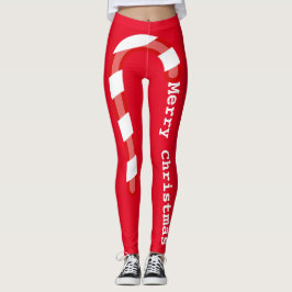 Eet Christmas Candy Cane Leggings