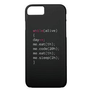 Eet CODE in slaap iPhone 8/7 Hoesje