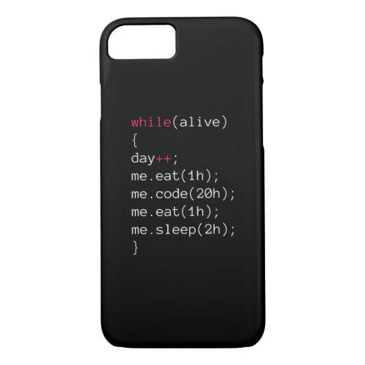 Eet CODE in slaap Case-Mate iPhone Case (Achterkant)