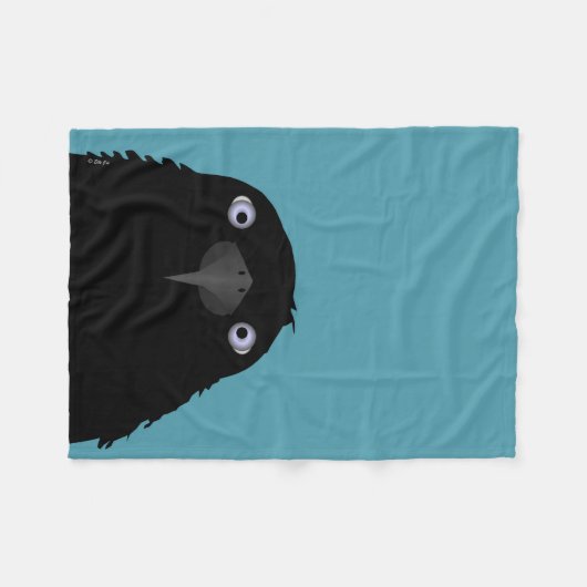 Eet Crow Fleece Blanket (Voorkant (Horizontaal))