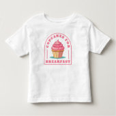 Eet cupcakes voor het ontbijt kinder shirts (Voorkant)