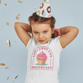 Eet cupcakes voor het ontbijt kinder shirts