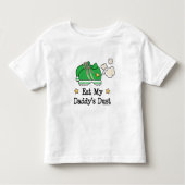 Eet de Baby van Toddler Tee Shirt van mijn vader. (Voorkant)