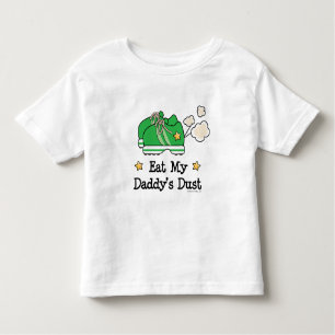 Eet de Baby van Toddler Tee Shirt van mijn vader.