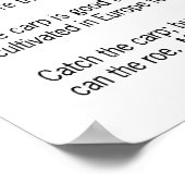 Eet de Carp! Poster (Hoek)