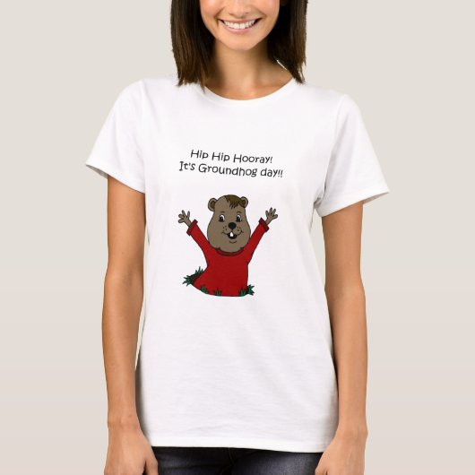 Eet de Groundhog dag T-shirt (Voorkant)
