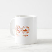 Eet de Kajak van de Slaap Koffiemok (Voorkant links)