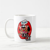 Eet de kat! koffiemok (Links)