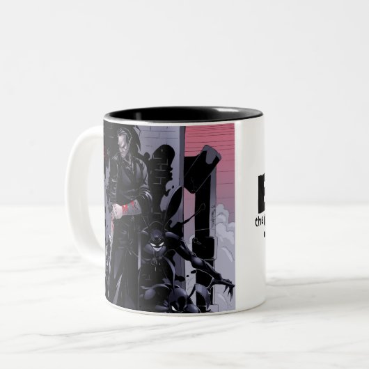 Eet de mok van de Schaduw koffie (Voorkant links)
