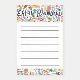 Eet de Rainbow Grocery Shop List Meal Planning Post-it® Notes