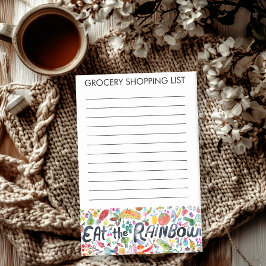 Eet de Rainbow Grocery Shop List Meal Planning Post-it® Notes