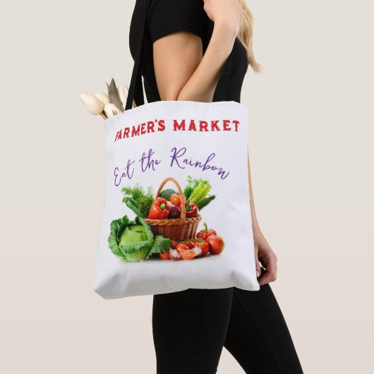 Eet de regenboog all-over-print Tas, schouder Tas (Dichtbij)