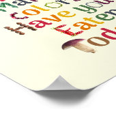 Eet de regenboog elke dag - Voeding en Gezondheid Poster (Hoek)