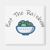 Eet de regenboog magneet (Voorkant)