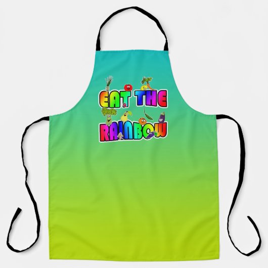 Eet de regenboog schort (Voorkant)