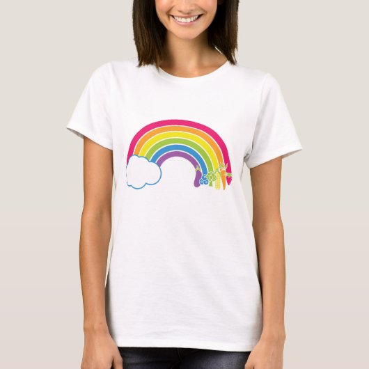 Eet de regenboog! t-shirt (Voorkant)