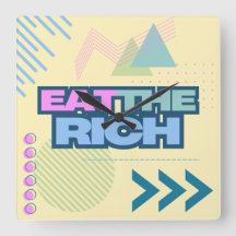 Eet de Rich 90s Vibe Clock