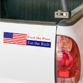 Eet de Rich Bumpersticker (Op Truck)