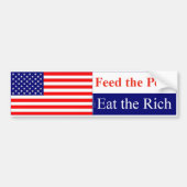 Eet de Rich Bumpersticker (Voorkant)