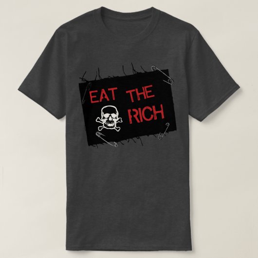 Eet de Rich Distress Patch T-shirt (Design voorkant)