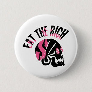 Eet de Rich Ronde Button 5,7 Cm