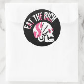 Eet de Rich Ronde Sticker (Tas)