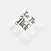 Eet de rijke grappige gemunt cocktail servet (Hoek)