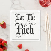 Eet de rijke lunch servet