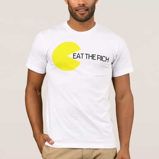 Eet de rijke T-shirt (Voorkant)