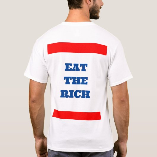 Eet de rijke T-shirt (Achterkant)