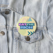 Eet de Rijken 90s Vibe Knop Ronde Button 7,6 Cm (In situ)