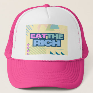 Eet de Rijken 90s Vibe Trucker Hoed Pet