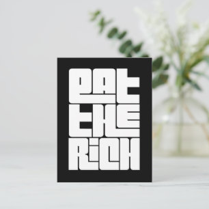 Eet de Rijken - Grappige Socialist Briefkaart