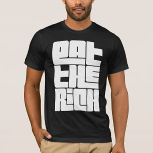 Eet de Rijken - Grappige Socialist T-shirt