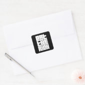 Eet de Rijken - Grappige Socialist Vierkante Sticker (Envelop)