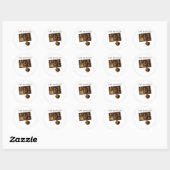 Eet De Rijken Klassieker Ronde Sticker (Vel)