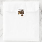 Eet De Rijken Klassieker Ronde Sticker (Tas)