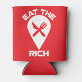 Eet de rijken - Koelbox tegen hebzucht Blikjeskoeler (Voorkant)