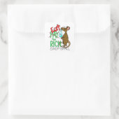 Eet de Rijken - Koop bij Kleine Winkels Vierkante Sticker (Tas)