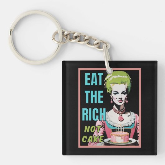 Eet de Rijken, Niet Cake Sleutelhanger (Voorkant)