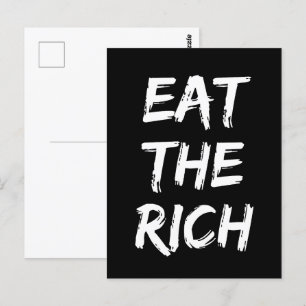 Eet de Rijken - Socialist Briefkaart