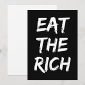 Eet de Rijken - Socialist Kaart (Voorkant / Achterkant)